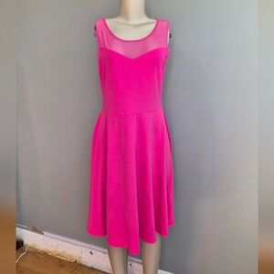 NWT Women Ineffable Elegant Pink Sleeveless Dress Size Medium